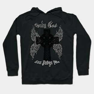 BlackWhite Cross Hoodie